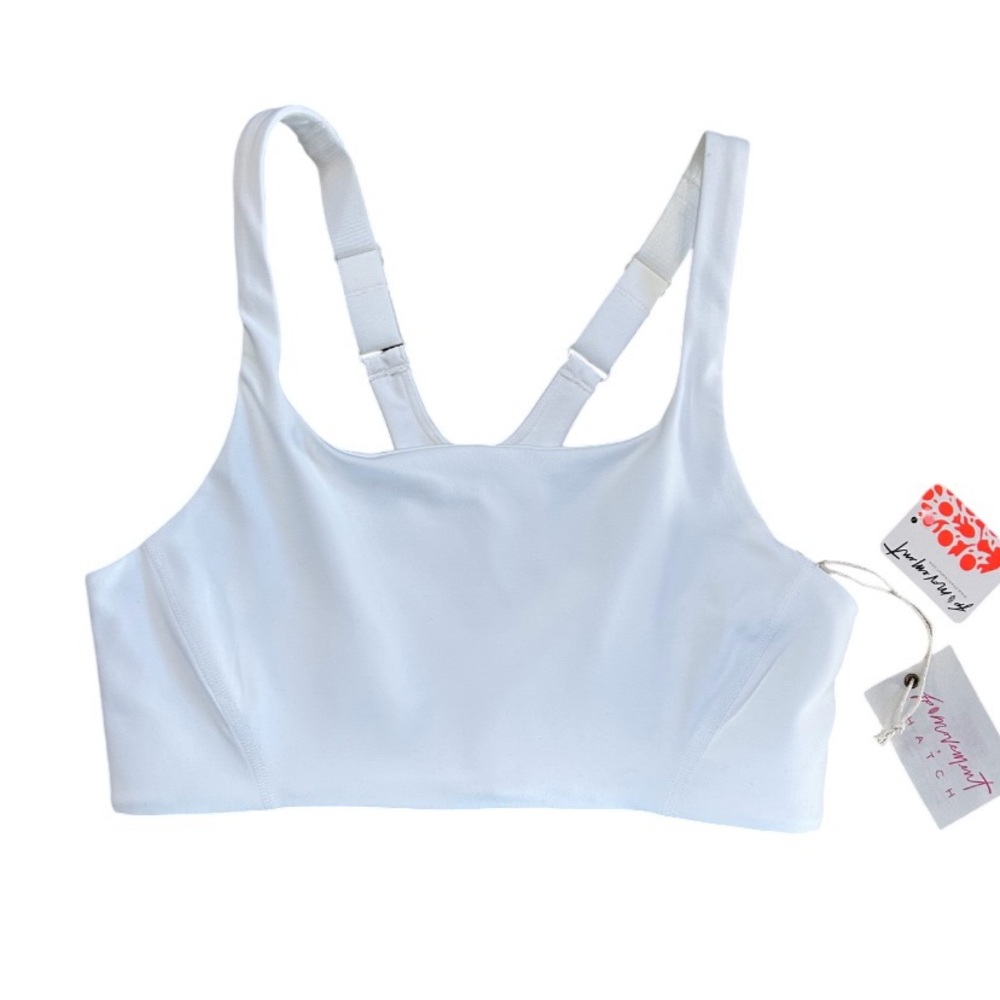 Free People Movement x Hatch Never Better Square Neck bra XS white maternity NWT